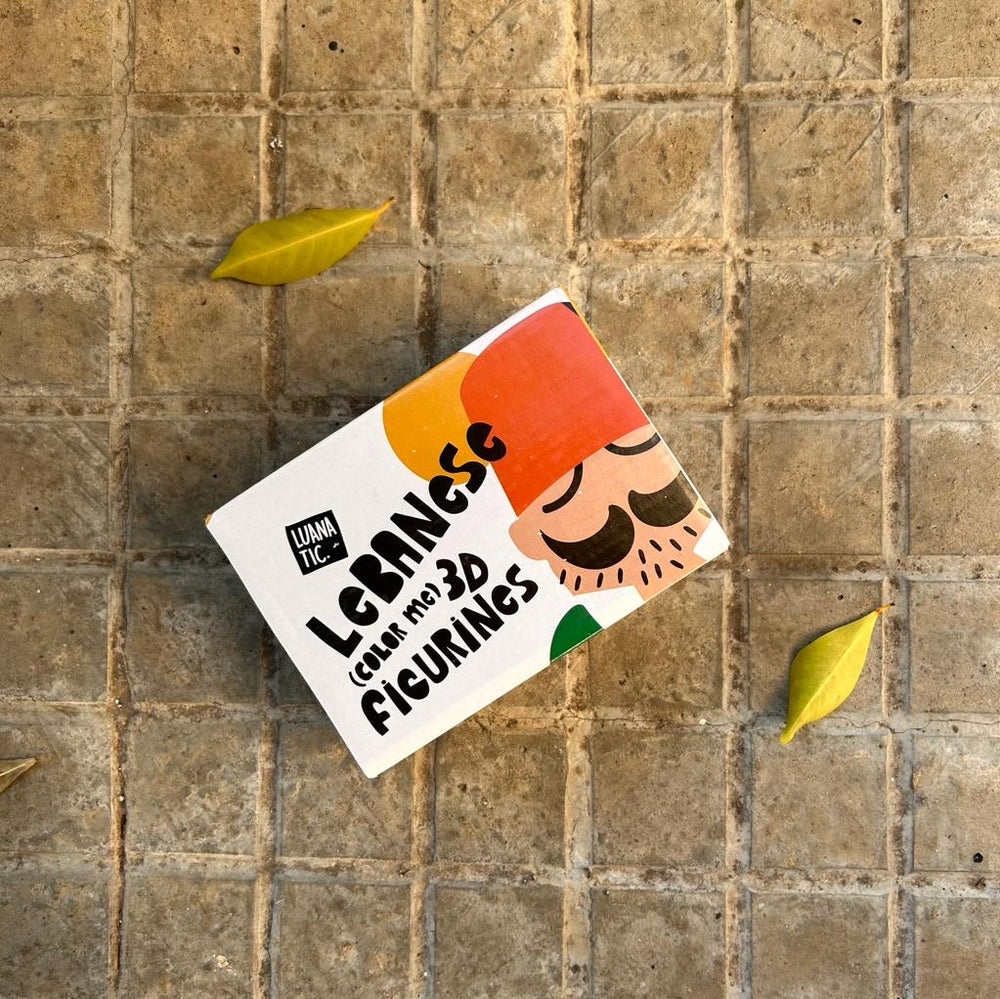 Lebanese Color Me Ceramic 3D Figurines Abou El Abed (أبو العبد)
