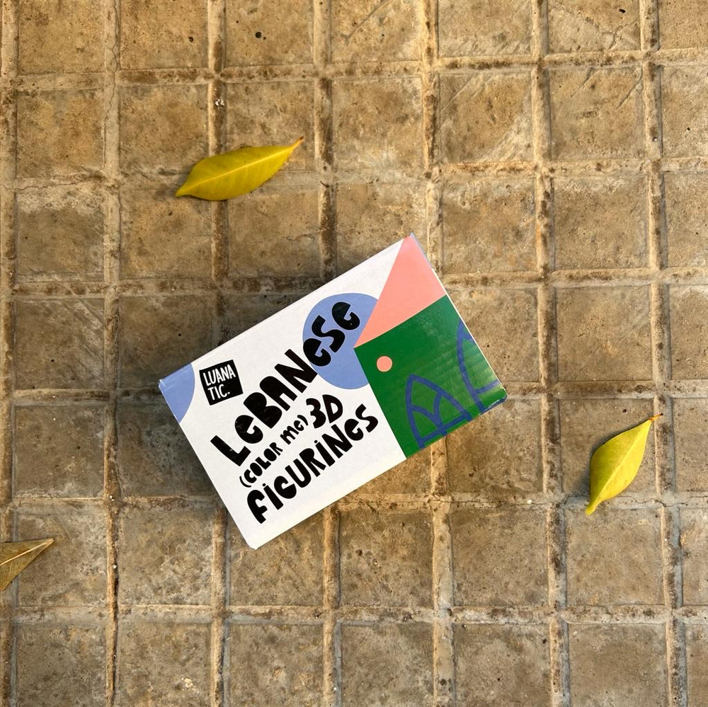 Lebanese Color Me Ceramic 3D Figurines Beit Yellow