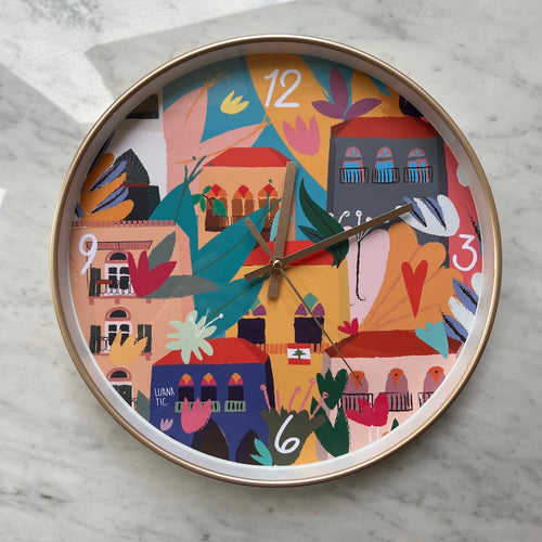 Wall Clock Beirut Bloom
