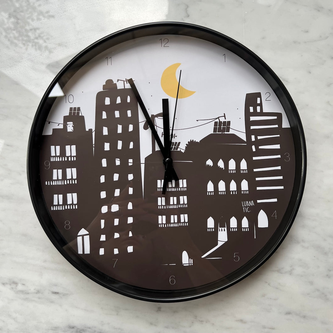 Wall Clock Beirut Silhouette