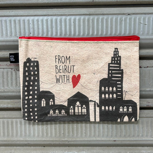 Woven Pouch Beirut Silhouette