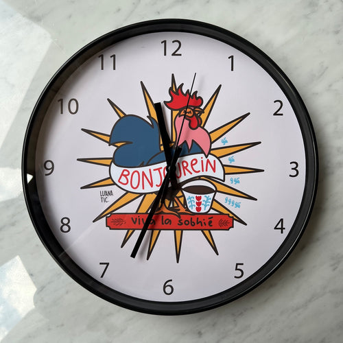 Wall Clock Bonjourein