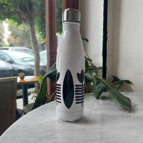 Water Bottle Shaffeh Black and White (شفة) (500ml)