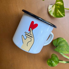 Load image into Gallery viewer, Enamel Mug Hobb (حبّ)