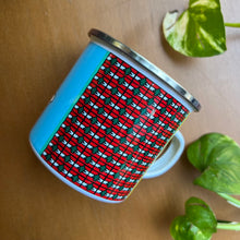 Load image into Gallery viewer, Enamel Mug Lebnein, Ya 2ot3et Sama (لبنان، يا قطعة سما)