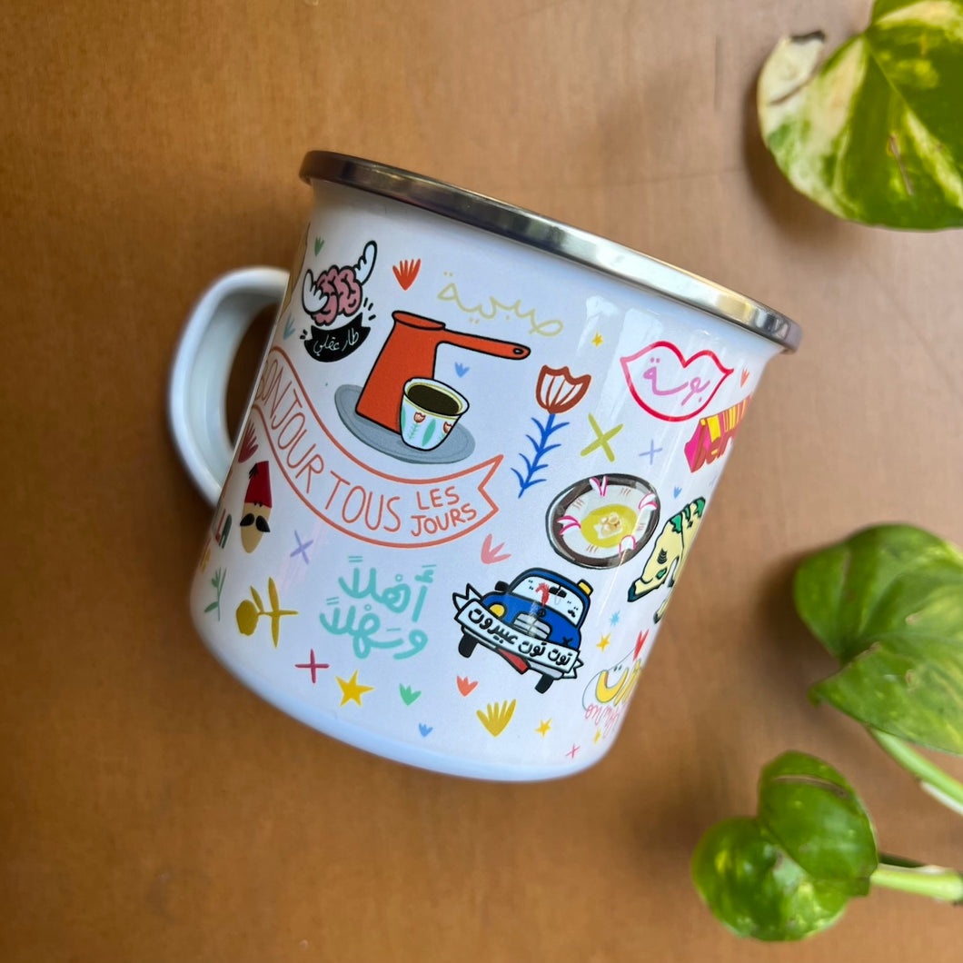 Enamel Mug Leb Meli Melo