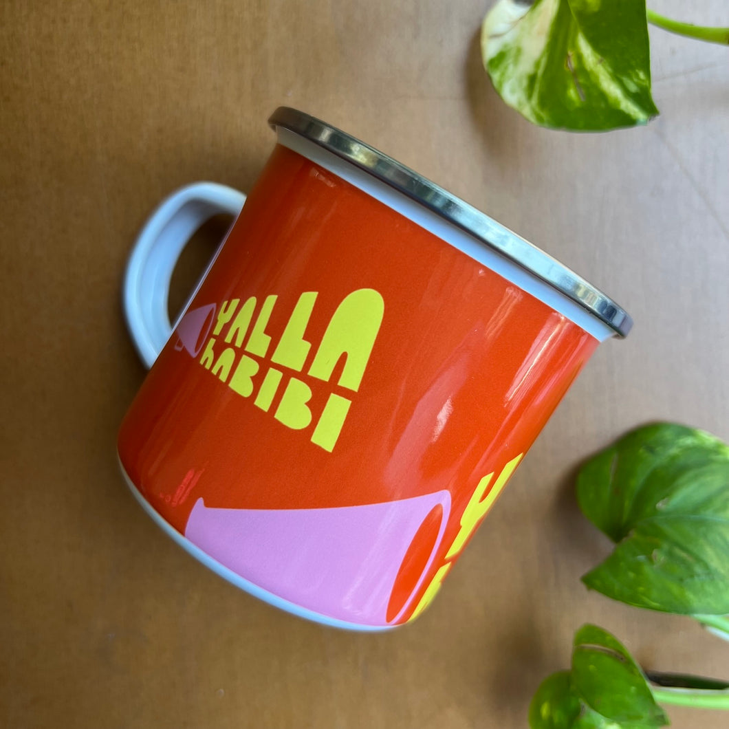 Enamel Mug Yalla Habibi (يلا حبيبي)