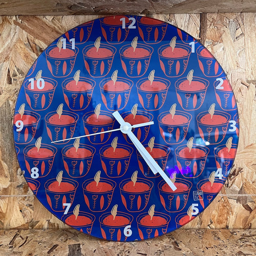 Wall Clock Shaffeh Pop Pattern (شفة)