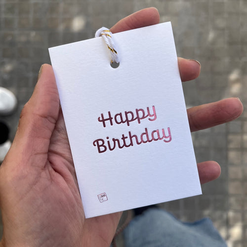 Gift Tag Happy Birthday
