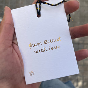 Gift Tag From Beirut with Love