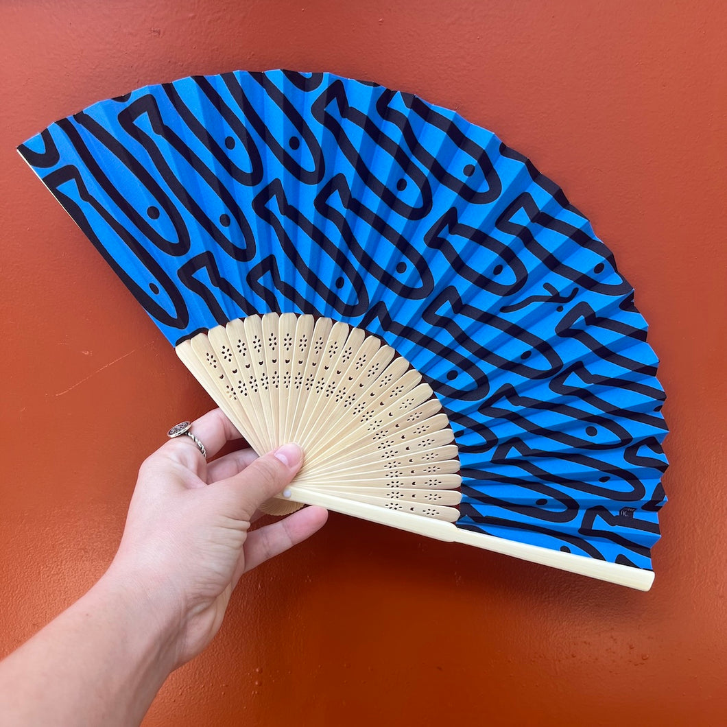 Bamboo Hand Fan Samak (سمك)