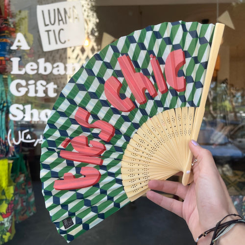 Bamboo Hand Fan Très Chic