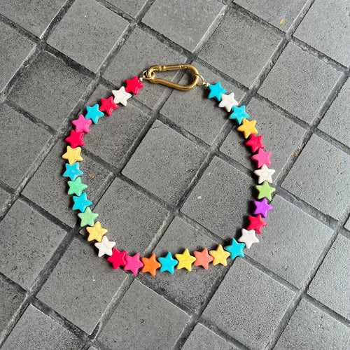 Chunky Colorful Stars Necklace