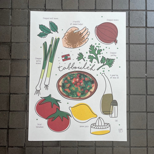 Printed Poster Tabbouleh (تبولة)