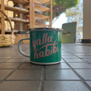 Enamel Mug Yalla Habibi (يلا حبيبي)