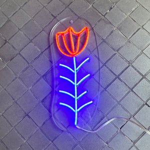 Neon Sign Flower Stem