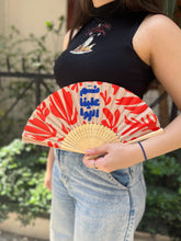 Load image into Gallery viewer, Bamboo Hand Fan Nassam 3alayna El Hawa (نسم علينا الهوا)