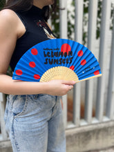Load image into Gallery viewer, Bamboo Hand Fan Lebanon Sunsets