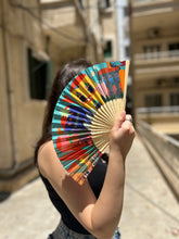 Load image into Gallery viewer, Bamboo Hand Fan Beirut Bloom
