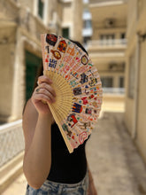 Load image into Gallery viewer, Bamboo Hand Fan Leb Meli Melo