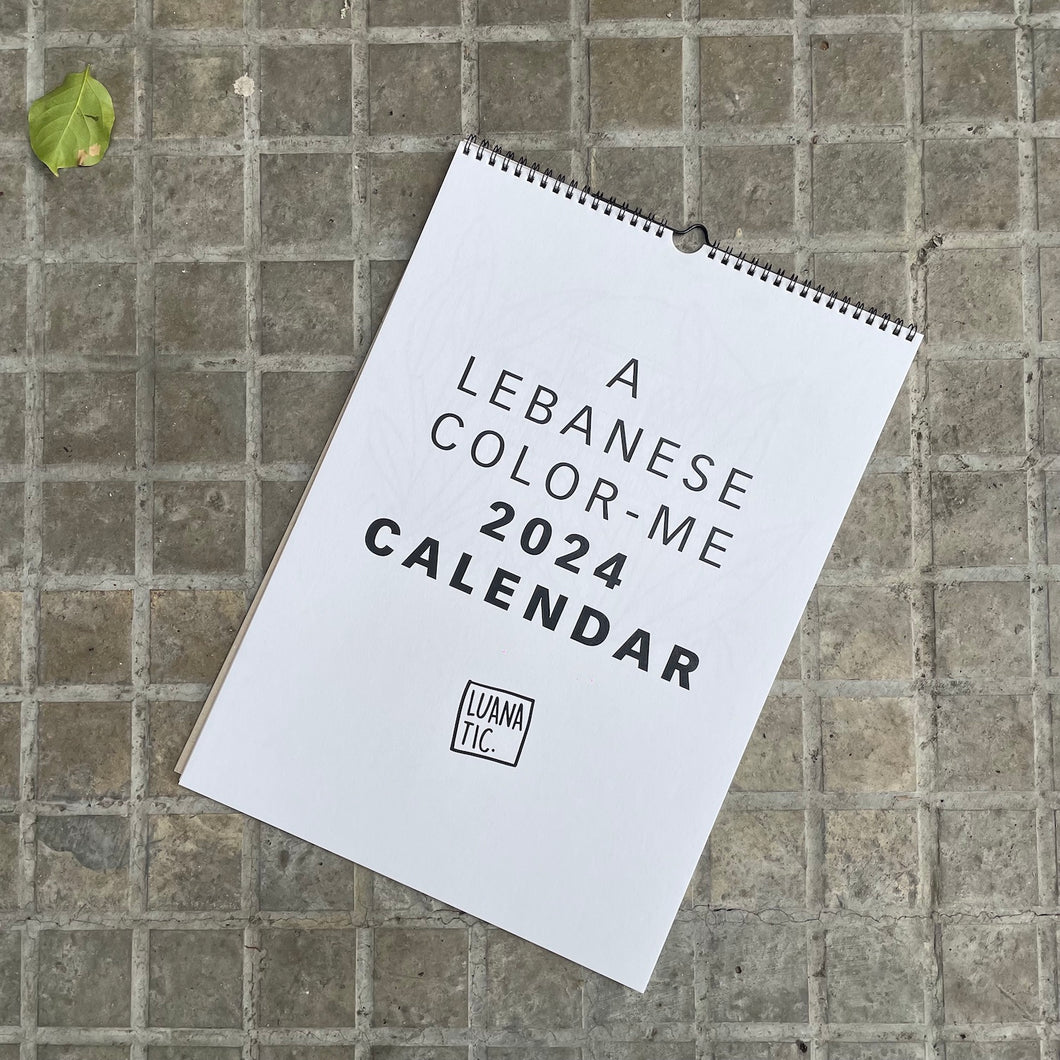 A Lebanese Color-Me Calendar 2024