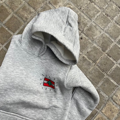 Kids Hoodie Lebanon Flag