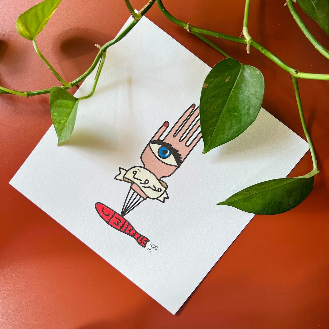 Printed Art Card Mahrousseh (محروسة)