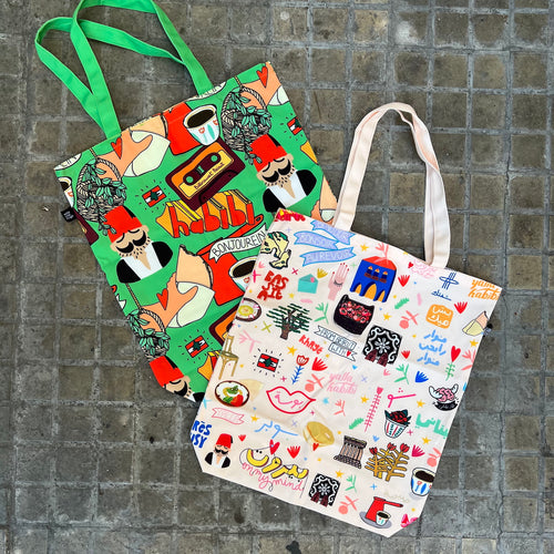 Full-Print Tote Bag Leb Meli Melo