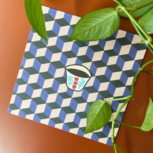 Printed Art Card Shaffeh Pop (شفة)