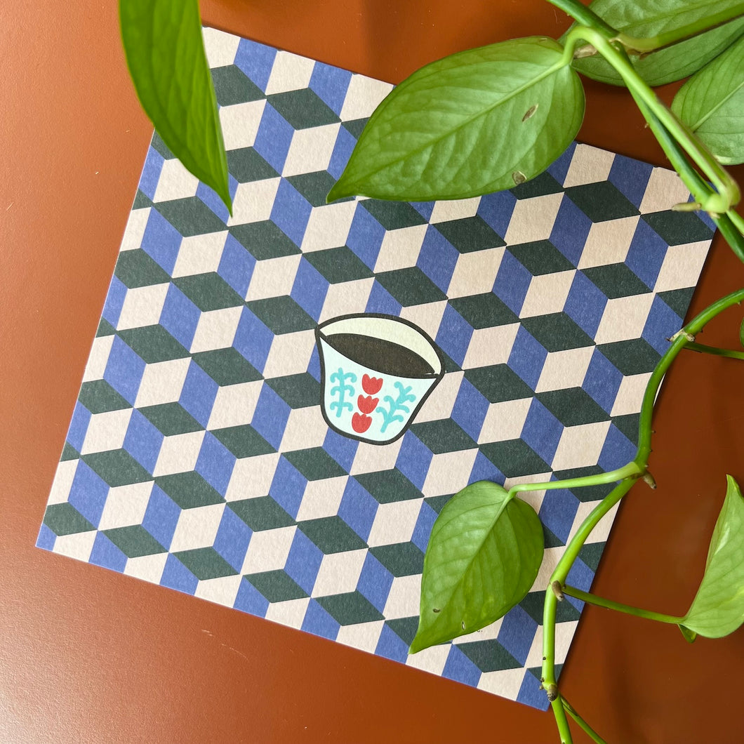 Printed Art Card Shaffeh Pop (شفة)