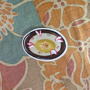 Vinyl Sticker Hummus (حُمُّص)