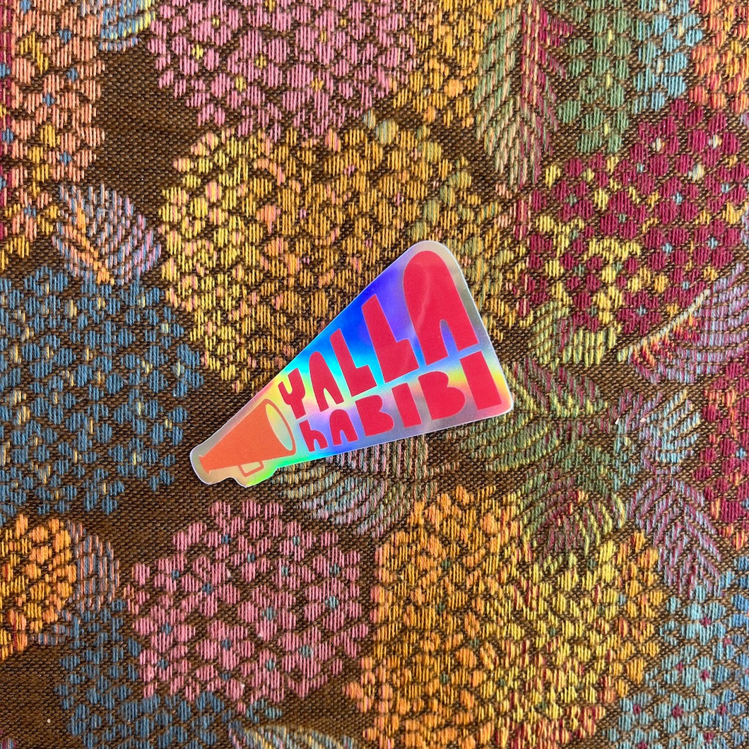 Vinyl Sticker Yalla Habibi (يلا حبيبي)