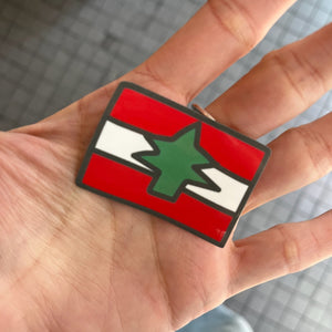 Vinyl Sticker Lebanon Flag