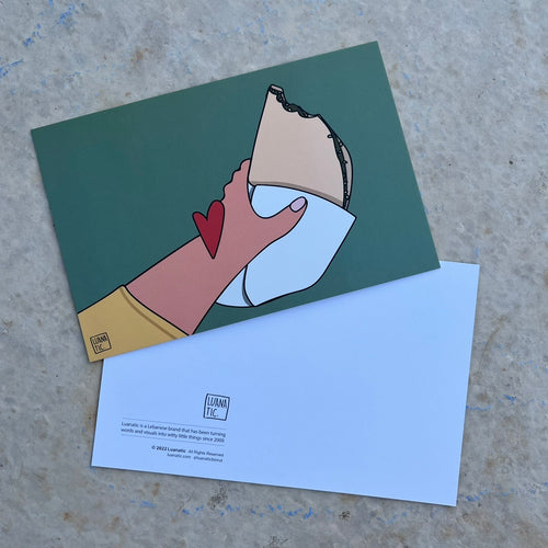 Postcard Man'oucheh (منقوشة)