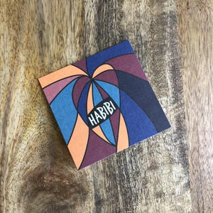 Mini greeting card "Habibi"