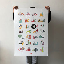 Load image into Gallery viewer, Printed Poster Kids Abjadiya (أبجدية)