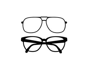 Wall Sticker Eyeglasses