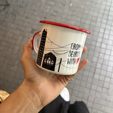 Load image into Gallery viewer, Enamel Mug From Beirut with Love Silhouette Series