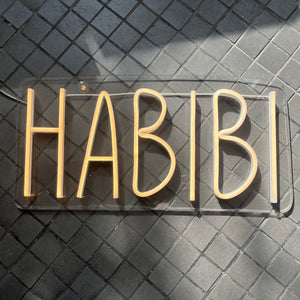 Neon Sign Habibi (حبيبي)