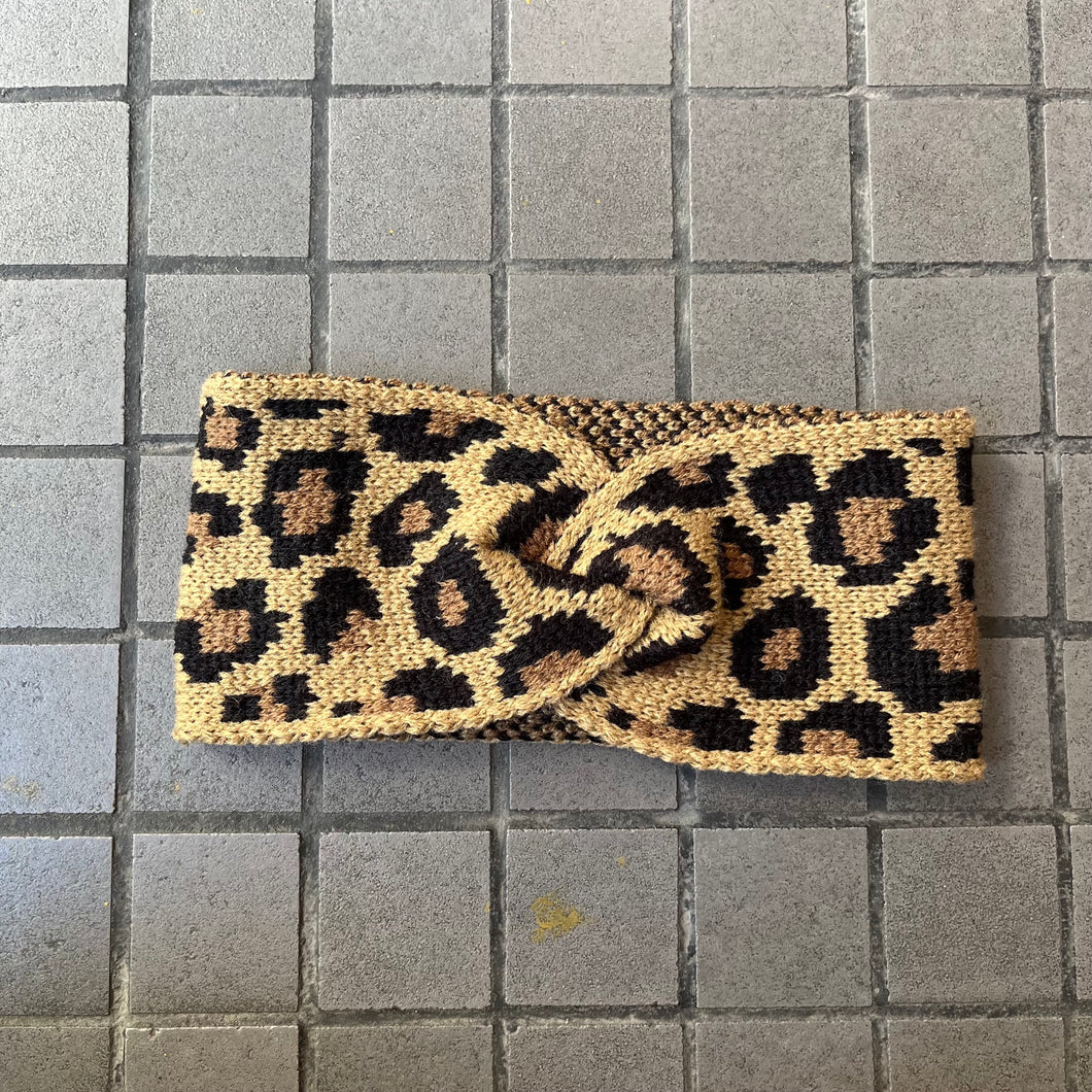 Knit Leopard Headbands
