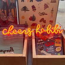 Load image into Gallery viewer, Neon Sign Cheers Habibi