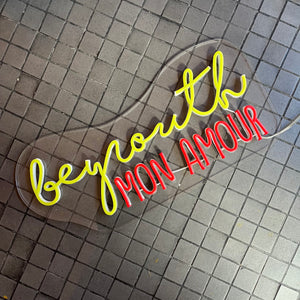 Neon Sign Beyrouth Mon Amour