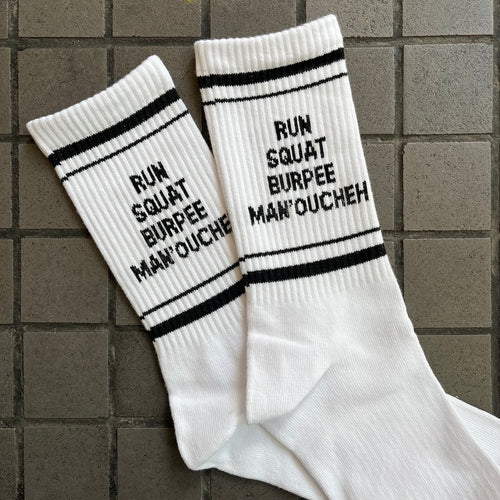 Fun Socks Run Squat Burpee Man'oucheh