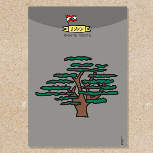 Wood Poster Lebanon Cedars