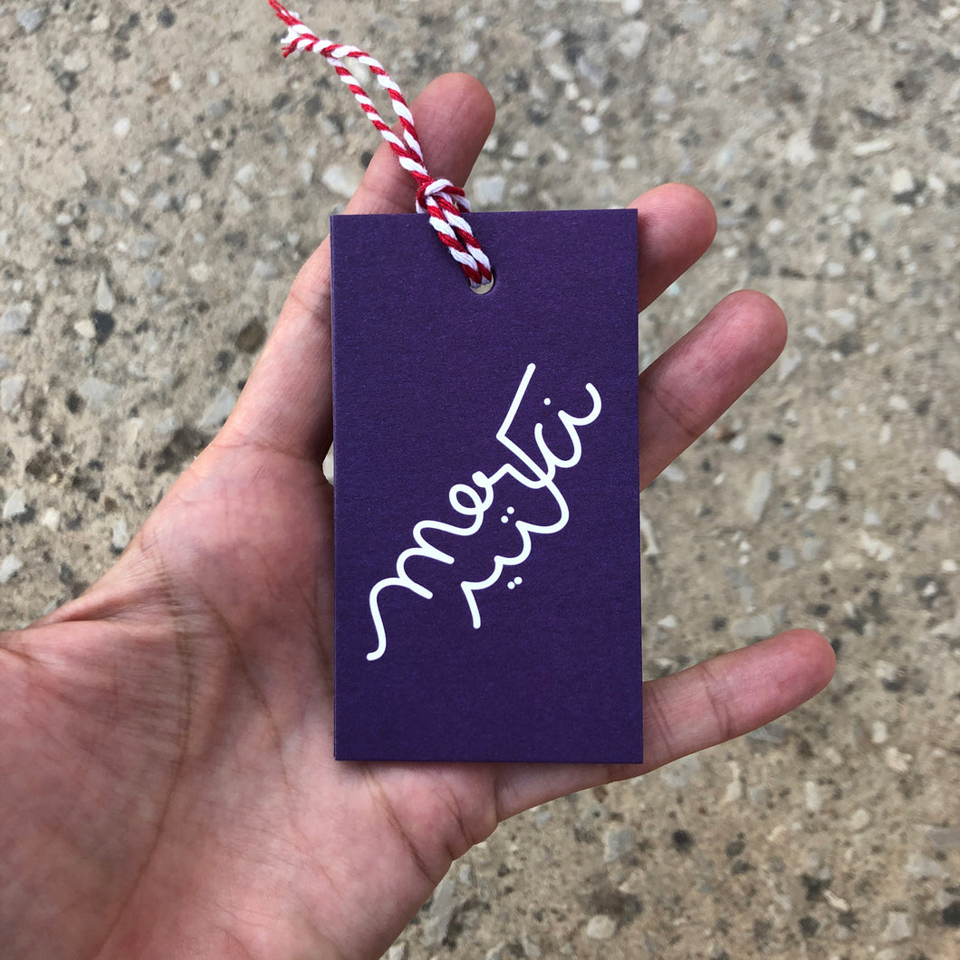 Gift Tag Merci Kteer