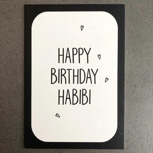 Big Greeting Card Happy Birthday Habibi