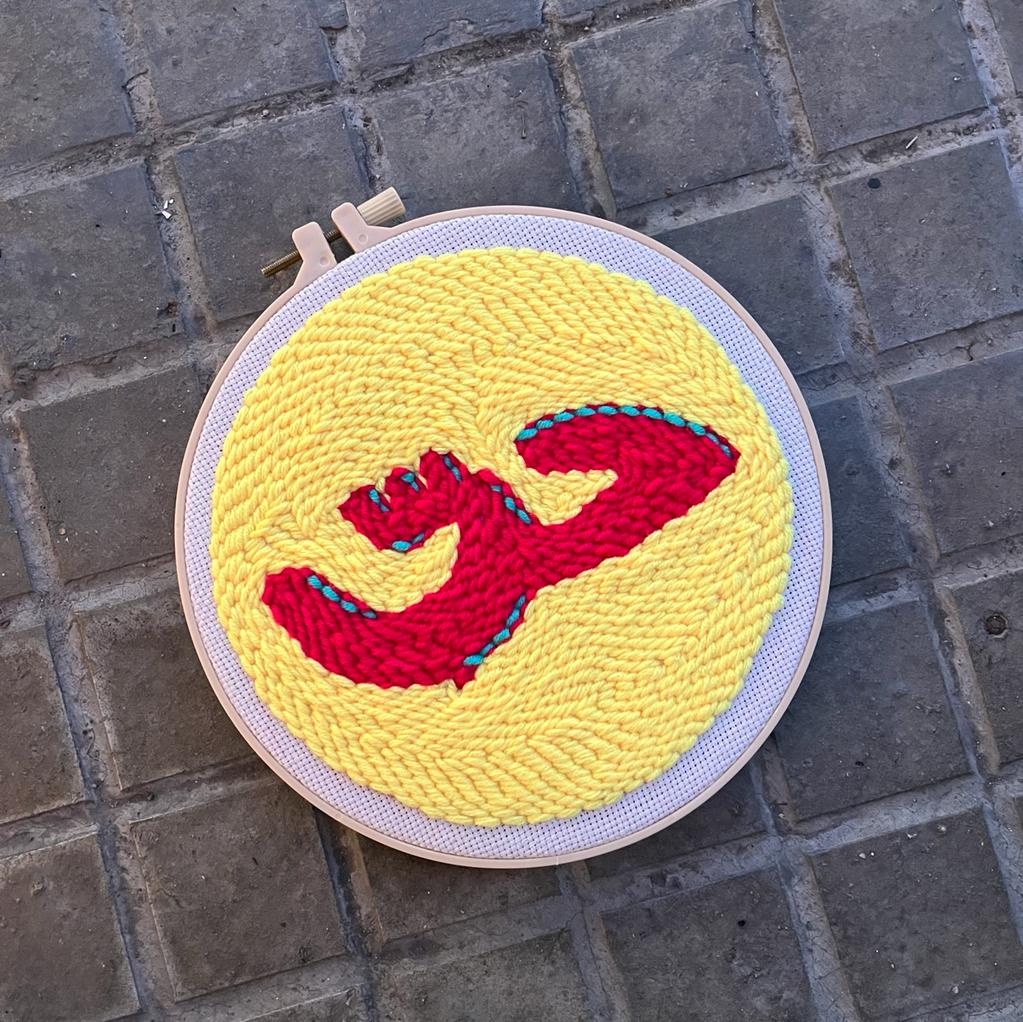 Punch Needle Embroidery Hoop Kit - Hobb (حبّ)