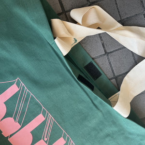 Colored Tote Bag Habibi (حبيبي) Green/Pink