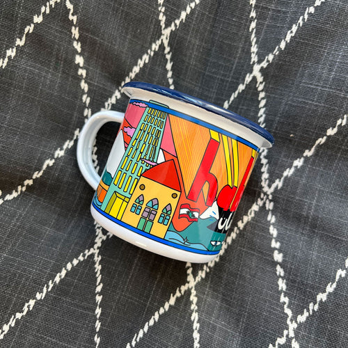 Enamel Mug Habibi Lebnein (حبيبي لبنان)