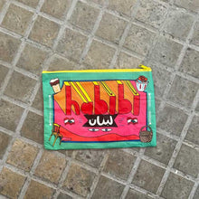 Load image into Gallery viewer, Woven Pouch Habibi Lebnein (حبيبي لبنان)